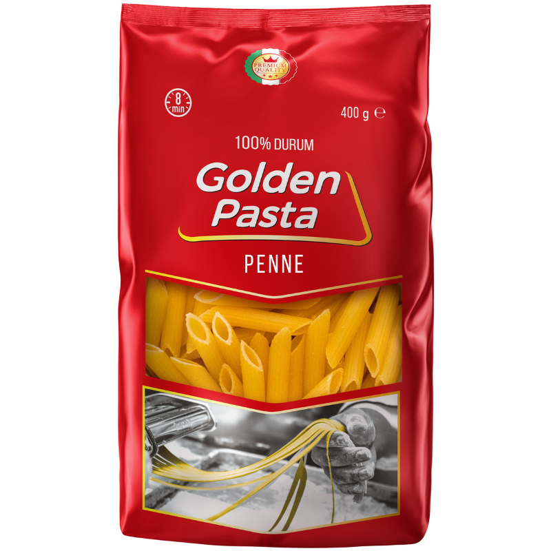 МАКАРОННІ ВИРОБИ ПЕРО 0,4кг GOLDEN PASTA